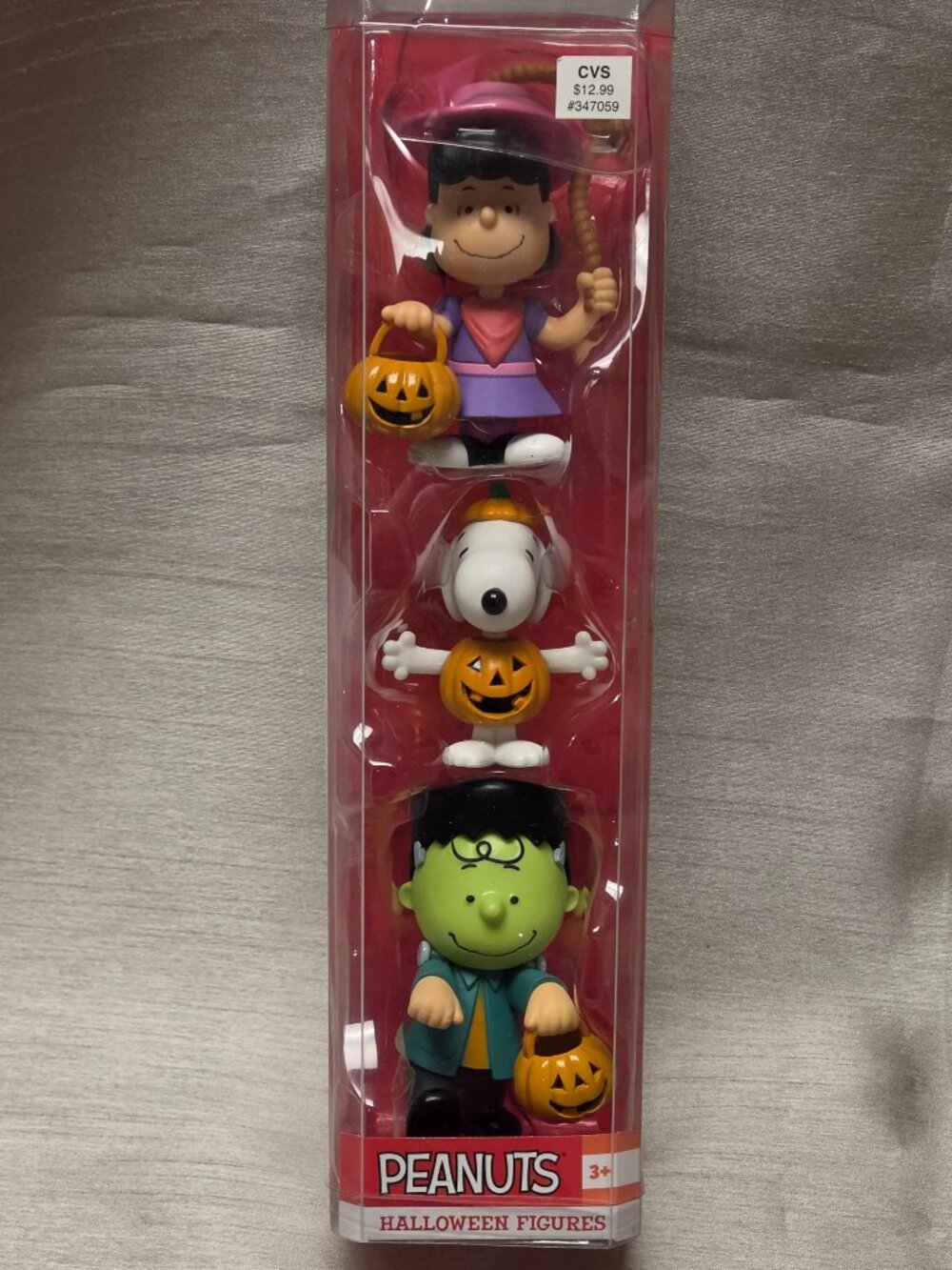 Peanuts Snoopy Halloween Figurines Vintage, Lucy Snoopy and Charlie Brown